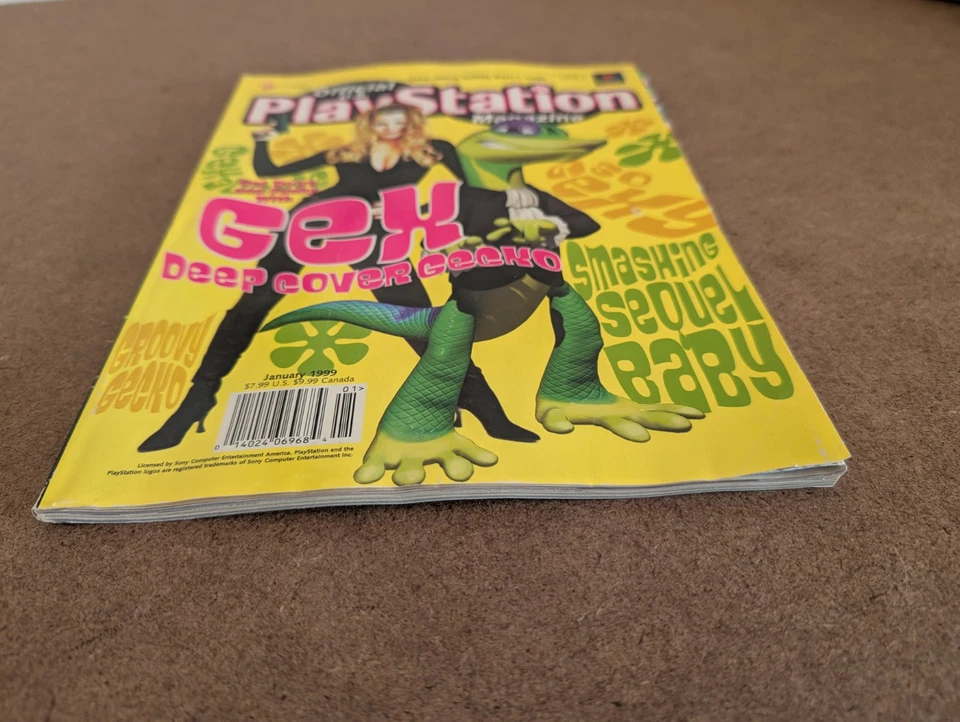 Official U.S. Playstation Magazine January 1999 Issue 4 Vol 2 Gex Nice Shape - Image 3 of 4