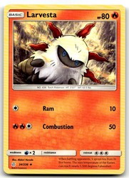 Larvesta 34/236 Cosmic Eclipse Uncommon