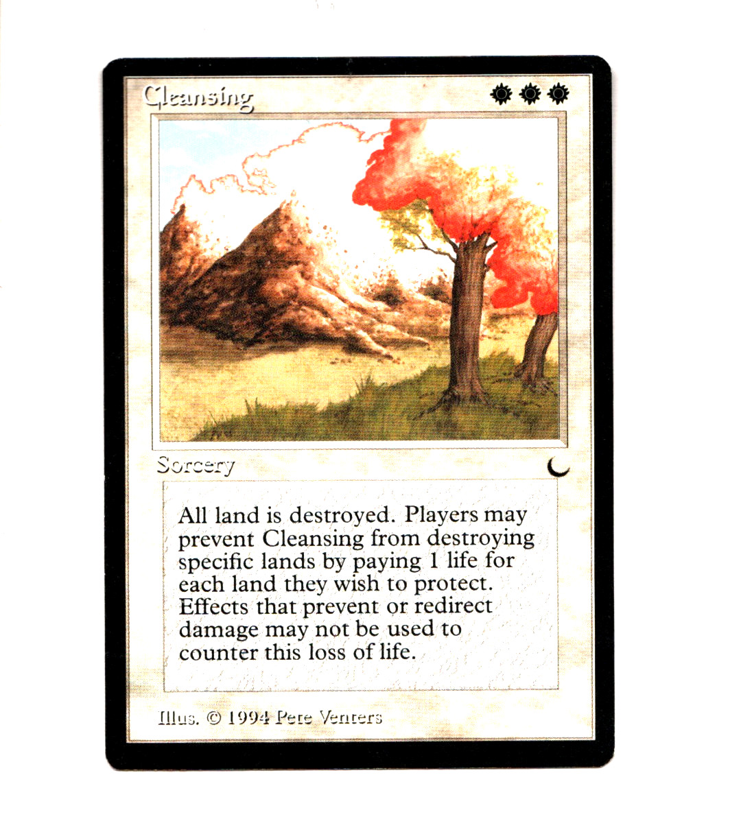 MTG Cleansing SP/NM- The Dark Magic the Gathering ~ Free Shipping ~