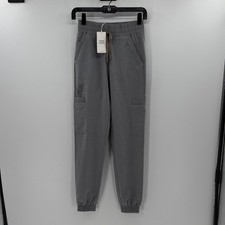 Figs Women's Charlotte 21 Pocket Slim Scrub Pants Jogger - Gray - XXS - NWT