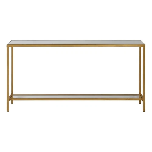 Uttermost 24685 Hayley 60"W Metal Console Table - Gold - Picture 1 of 3