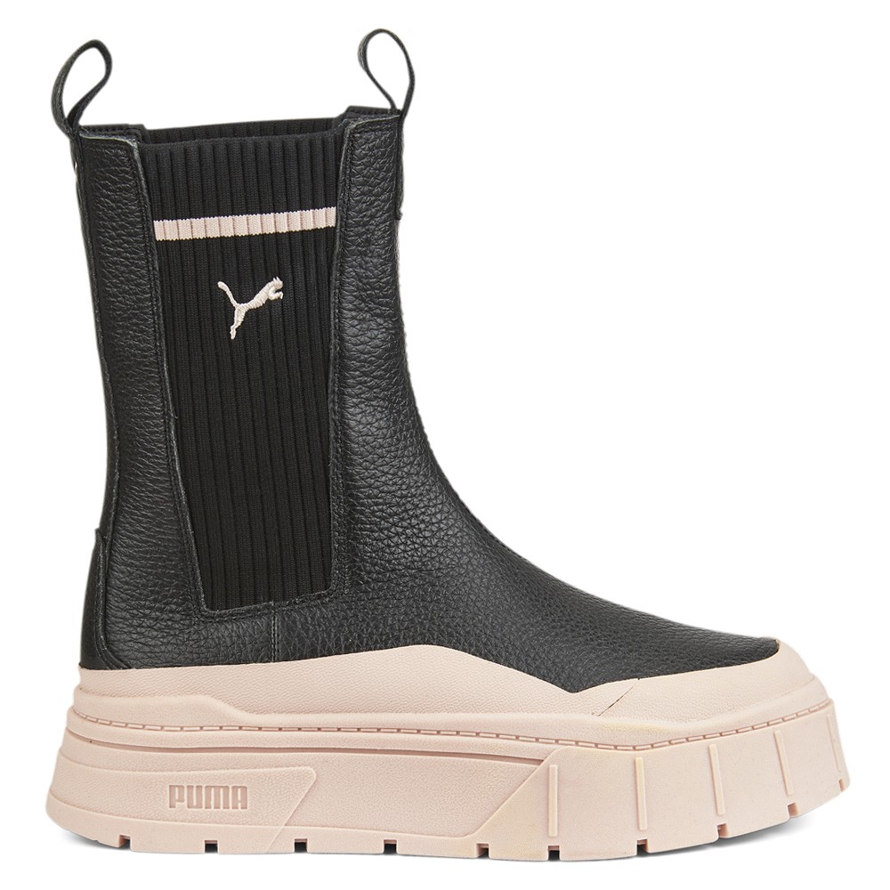 PUMA Mayze Stack Round Toe Pull On Platform Chelsea  Womens Size 6 M Casual Boot
