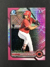 2022 Bowman #BCP-93 Braylin Minier Chrome Prospects Mojo Pink Refractors /199