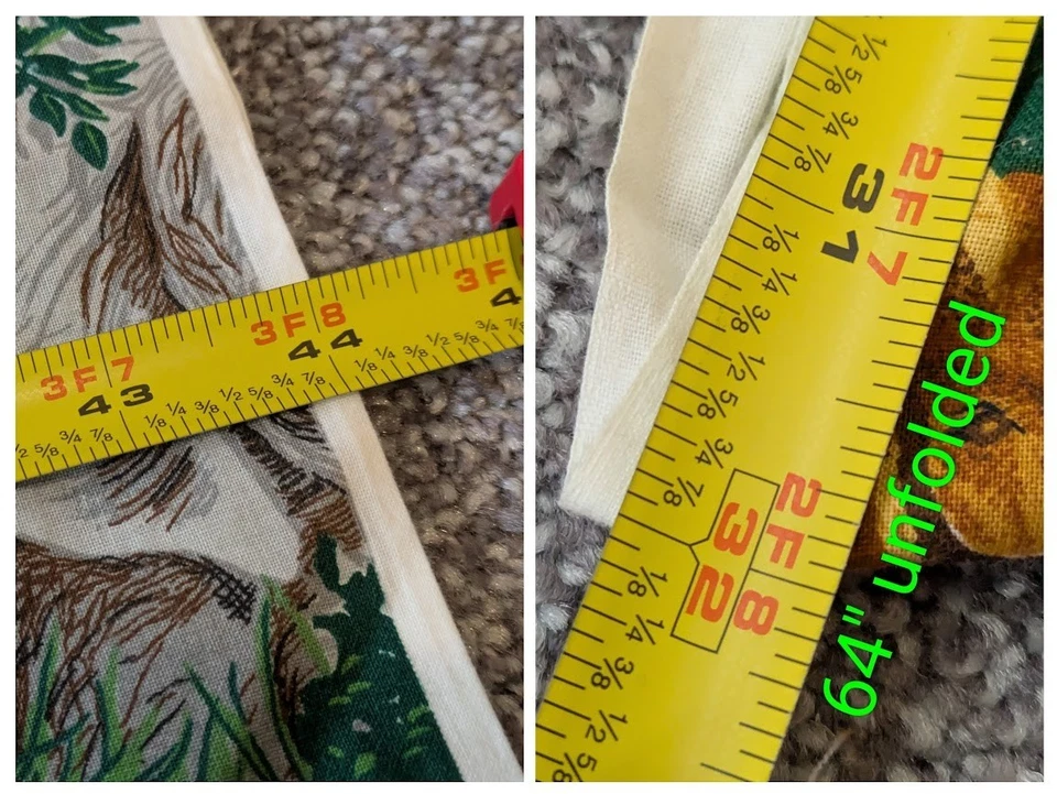 Tela Cranston Jungle Safari Zoo Animales Salvajes Jirafa Elefante León (44" x 64") Foto 3 de 3