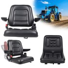 PORIYA Tractor Seat Universal Excavator Forklift Adjust Suspension Backrest PU