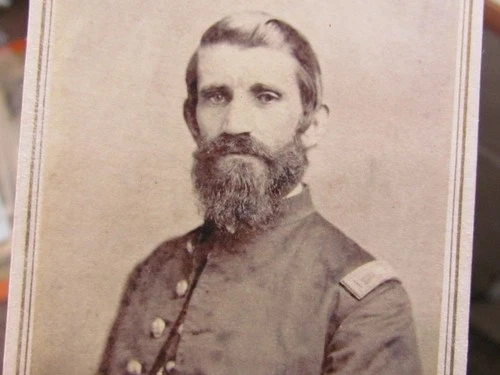 Civil War Ohio officer cdv photograph with a pair of tax stamps