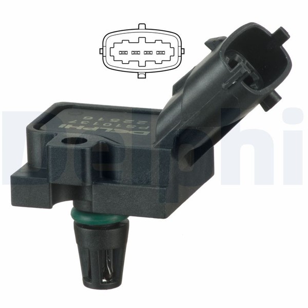 Delphi PS10137 Sensor, AnsaugkrüMmer Druck FüR Ford,Volvo-image