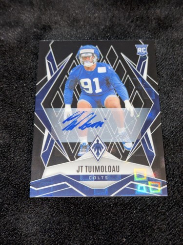 JT Tuimoloau [Black Autograph] #218 (2025 Panini Phoenix) 1/1