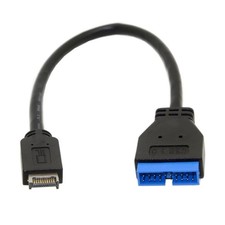 USB 3.0 19/20Pin to USB 3.1 Type-E Front Panel Header Motherboard Extension C...