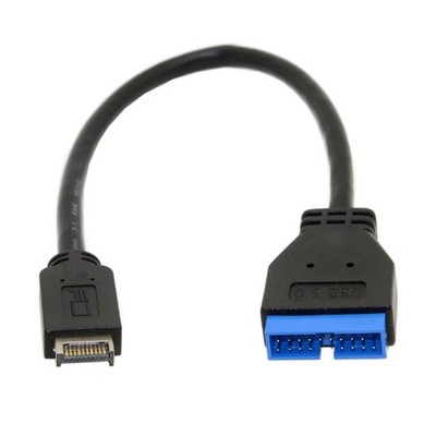 USB 3.0 19/20Pin to USB 3.1 Type-E Front Panel Header Motherboard Extension C...