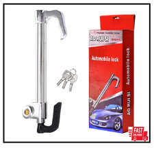 Steering Wheel Lock Car Anti-theft Clutch Brake Pedal Lock With 3 Keys