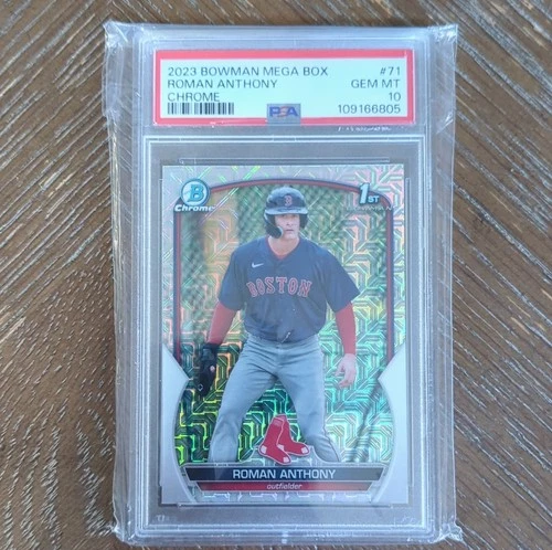 2023 Bowman Mega Box Roman Anthony Boston Red Sox #BCP-71 Mojo Refractor PSA 10