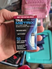True Metrix Blood Glucose Test Strips 300 CT (6 BOXES) - EXP. 1/2026. Free Ship
