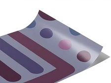 Rwraps Purple Abstract Ghost Type Gloss Vinyl Film Wrap 59in x 21ft Vinyl