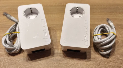2 Devolo dLAN 550 duo + Adapter Powerliner, Wlan aus der Steckdose