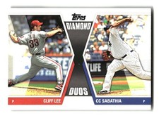 2011 Topps #DD-23 Cliff Lee / CC Sabathia Diamond Duos (Series 2)