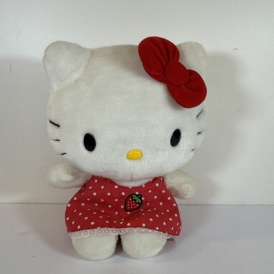 Sanrio Hello Kitty White And Red Strawberry Poka Dot Dress