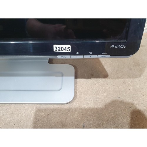 HP W1907V HSTND-2261-F LCD Color Monitor Black Silver 19" WideScreen Table Mount - Picture 21 of 22