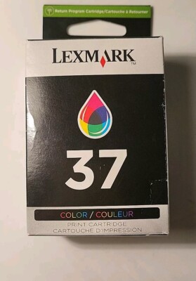 NEW Lexmark #37 Color Ink Cartridge 18C2140 Genuine