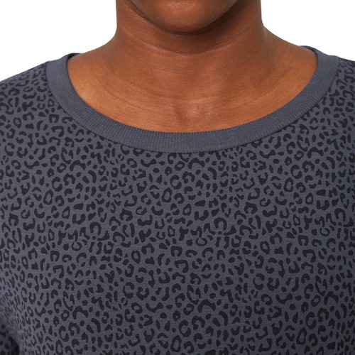 Neu mit Etikett Mondetta Sweatshirt Leopardenmuster weich feuchtigkeitsableitend lockere Passform Oberteil S-3X - Bild 7 von 17