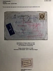 1948 Manchester  England Airmail Cover To Prague Czechoslovakia  Return Label