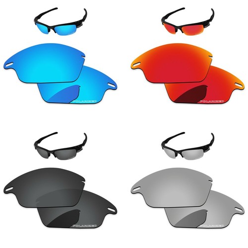 Lenslog POLARIZED ETCHED Replacement Lenses For-Oakley Fast Jacket OO9097 - Picture 21 of 23