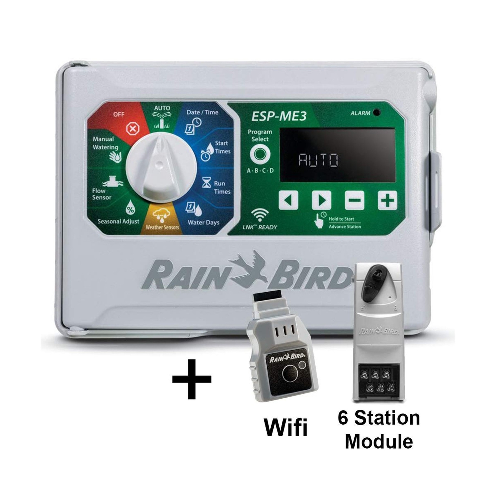 Rain-Bird Controller Indoor Outdoor Lawn Irrigation Sprinkler Timer ESPME3 (+...