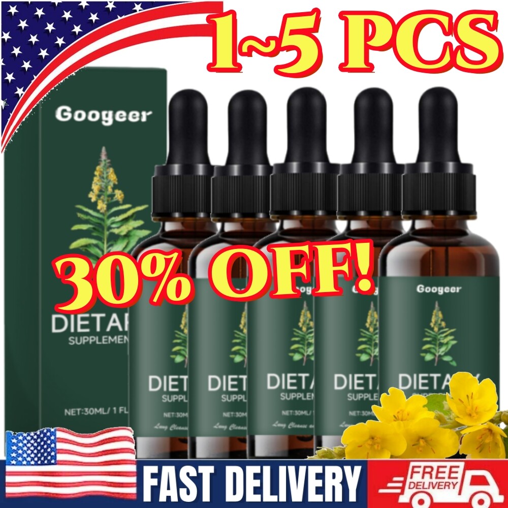 NEW Mullein Leaf Extract Drops 30ml Lung Cleanse Respiratory Herbal Drop Health