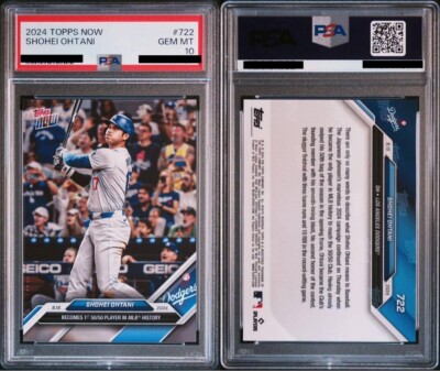 大谷翔平　2024  topps now 722 50/50 PSA10 PSA 10 Shohei Ohtani 2024 MLB Topps Now Card # 722 (FIRST 50
