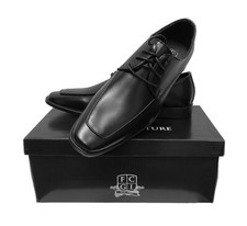 New Men's Fabian Couture Monaco Matte Black Tuxedo Dress Shoes Size 11.5M