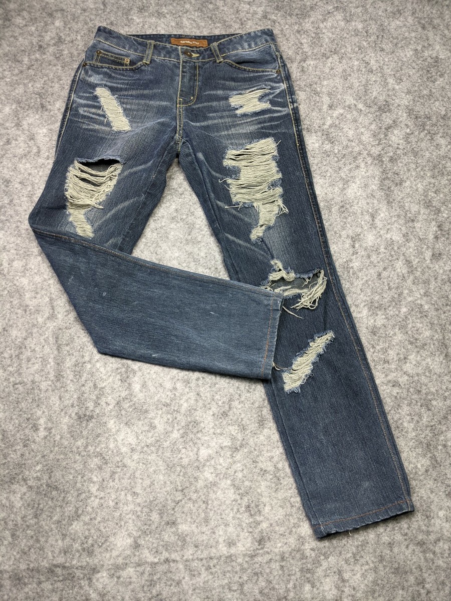 CLRIDE jeans size 26 Distressed Low Rise Straight Leg Men's Jeans (27 X 27)  | eBay