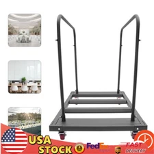 Folding Chair Rack Dolly Cart Table Storage Rack Desk Chairs Cart Trolley