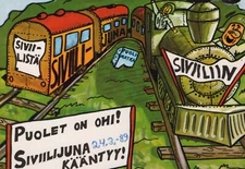 SOLDIERS HUMOUR Militaria Vintage Postcard CPSM #PBV907.U