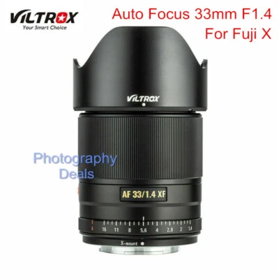 Viltrox 33mm F1.4 Auto Focus XF Mount Lens for Fujifilm FX Fuji X T3 T4 Camera