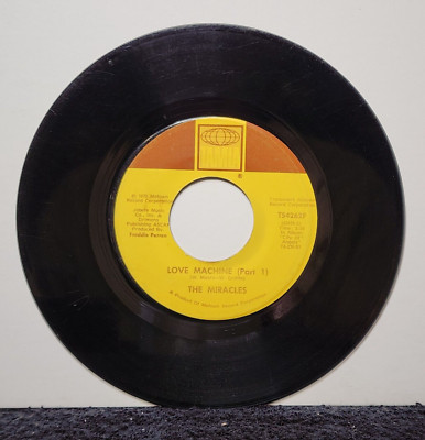 THE MIRACLES LOVE MACHINE PART 1 & 2 (VG) T5426F 45 RECORD