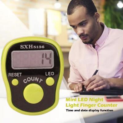LED Digital Electronic Tally Counter Dhikr /Tasbih /Tasbee Finger Counter F5C0
