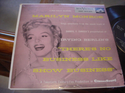 THERE'S NO BUSINESS LIKE SHOW BUSINESS, nm- ep, mono, RCA VIVTOR 1954 marilyn