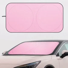 Car Windshield Sun Shade - Foldable UV & Heat - Blocking Cover for Front Window