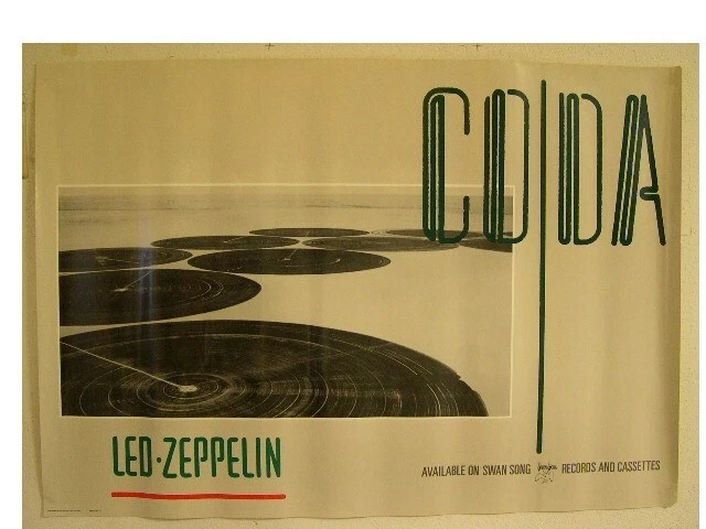Led Zeppelin Poster Coda Cover OLD Swan Song | eBay