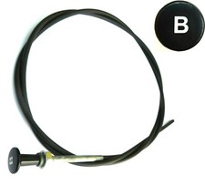 AHH6426B - MG MGB & MGBGT BONNET RELEASE, PULL CABLE MADE IN UK PART AHH6426B 