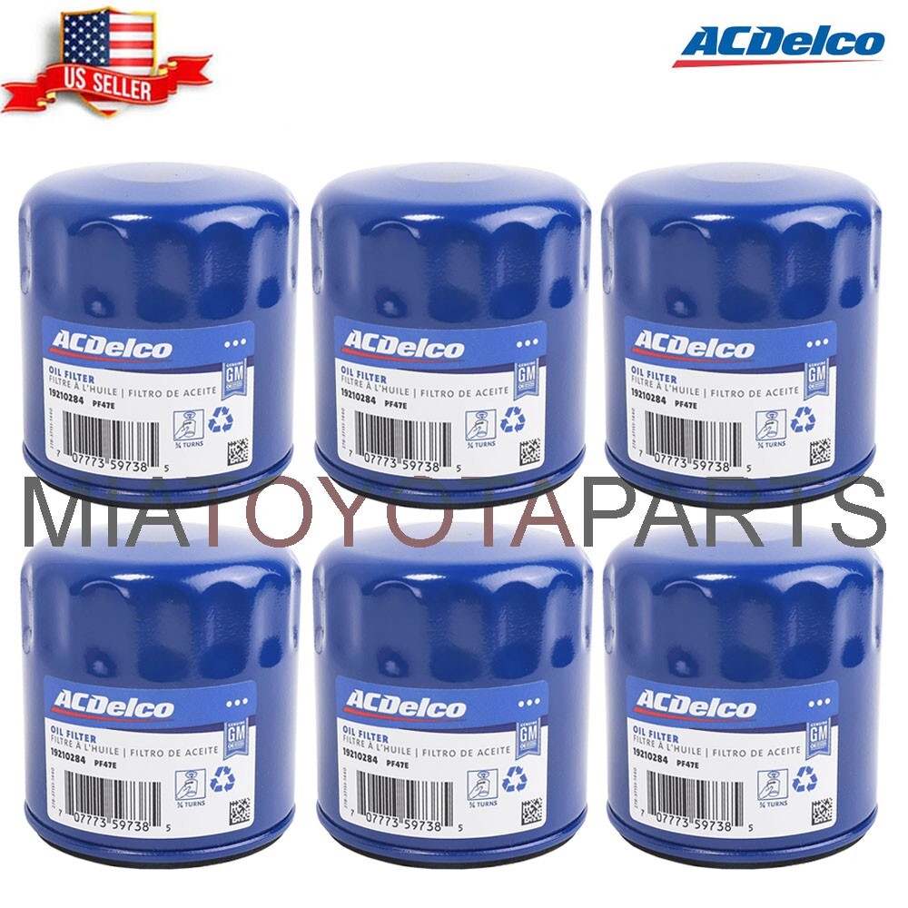 6 Pack Genuine ACDelco OEM PF47E Oil Filter GM Original Equipment