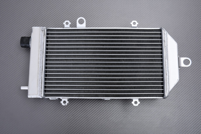 Radiateur eau Racing Kawasaki Vulcan 900 VN900 Custom 2007-2017 en aluminium noir
