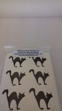 20 - 500 scary black cat stickers fun for children cats Halloween spooky