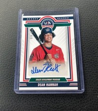 Dean Hannah 2022 Panini USA Baseball Stars and Stripes AUTO 173/499 Blue Ink