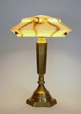Art Deco Design Lamp Banker Lamp "OAKLAND" Desk Lamp Brass Lamp