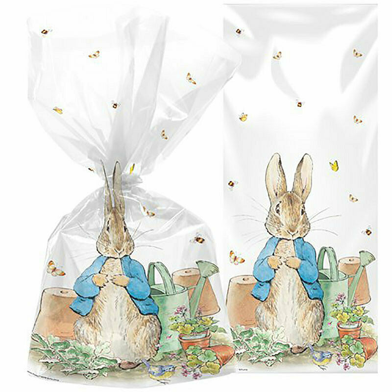 Peter Rabbit Treat Bags Beatrix Potter Bunny Cellophane Easter Sweet Party Bags
