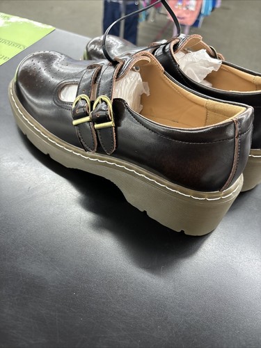 BB BEROBELLO FashionUniform Ladies Shoes Black Mary Jane Sz 255 (7.5 US) Leather - Picture 3 of 6