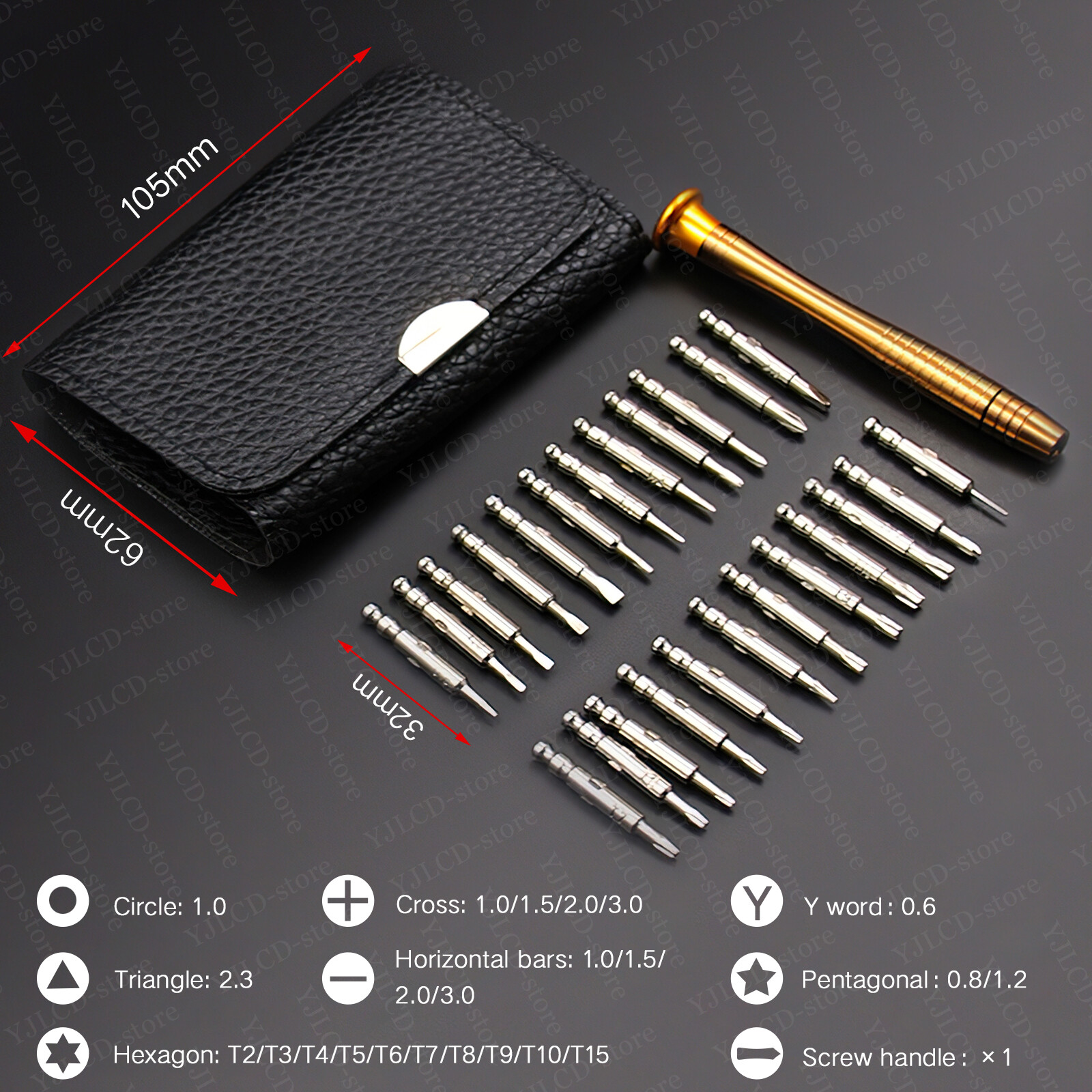 25 in 1 Pro Repair Tool Screwdriver Kit For Macbook Air Pro Smart Phones PSP PC