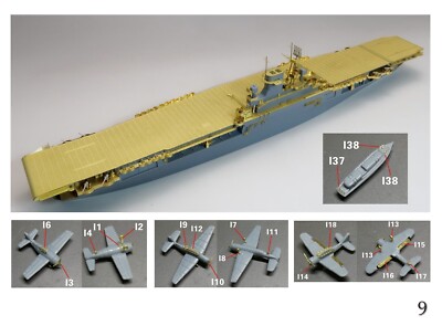 Five Star Model (700117) 1:700 Wasp CV-7 1942 Etched Parts for Aoshima