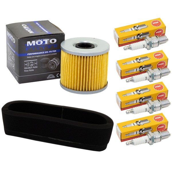 Set Wartung FüR Suzuki GS 750 GS 850 GS 1977-1986 Luftfilter ÖLfilter ZüNdkerzen-image
